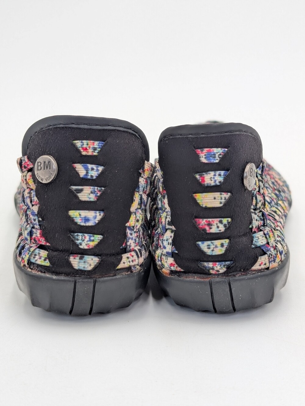 Bernie Mev BM New York Sz US 7.5 EU 38 Woven Multi-Color Confetti Ballet Flats - Picture 15 of 17